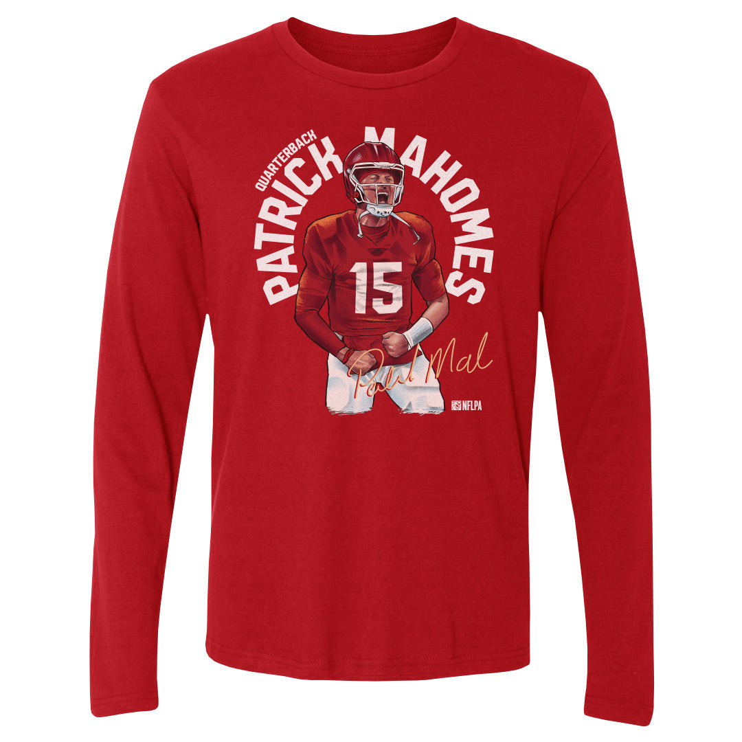Patrick Mahomes Men's Long Sleeve T-Shirt | 500 LEVEL