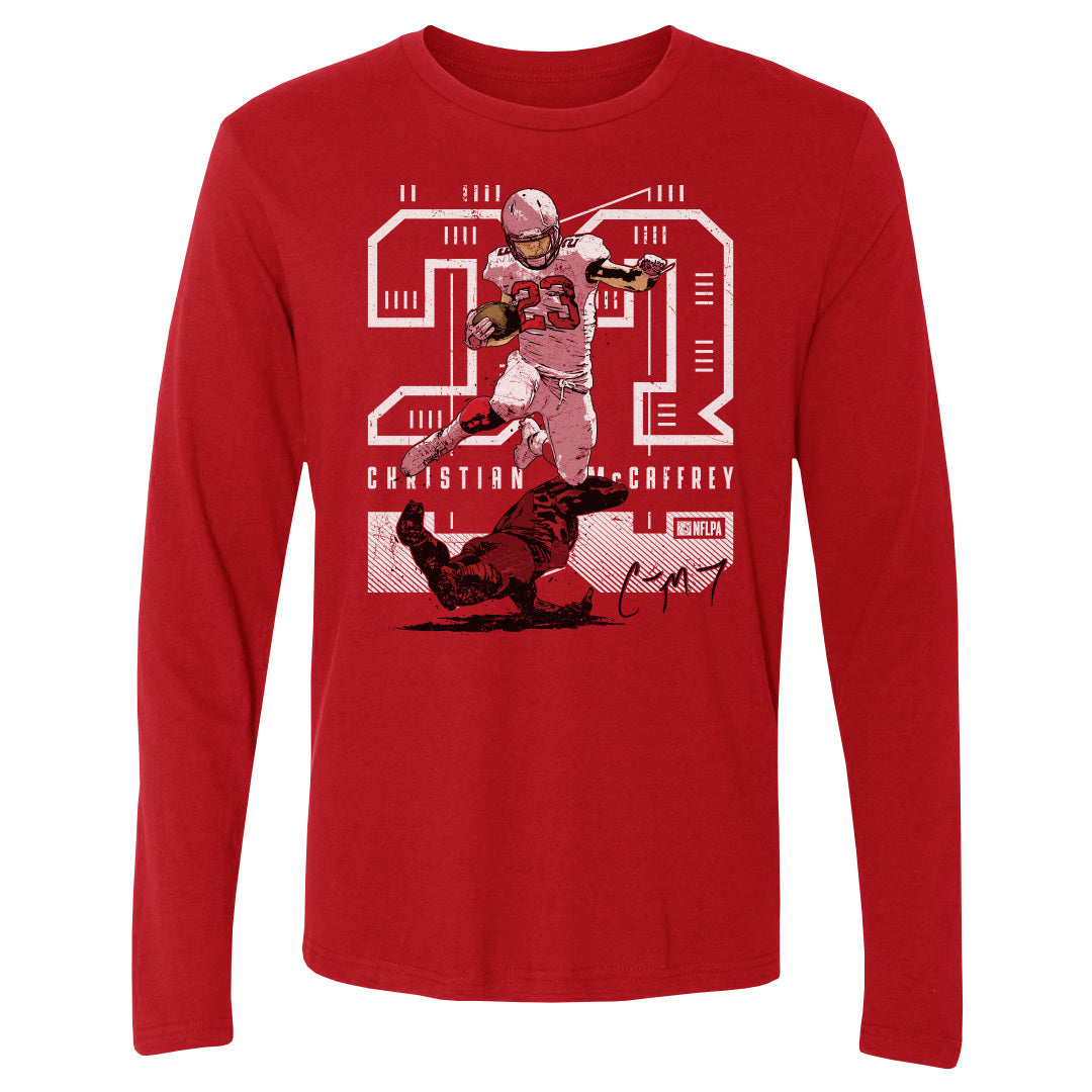 Christian McCaffrey Men's Long Sleeve T-Shirt | 500 LEVEL