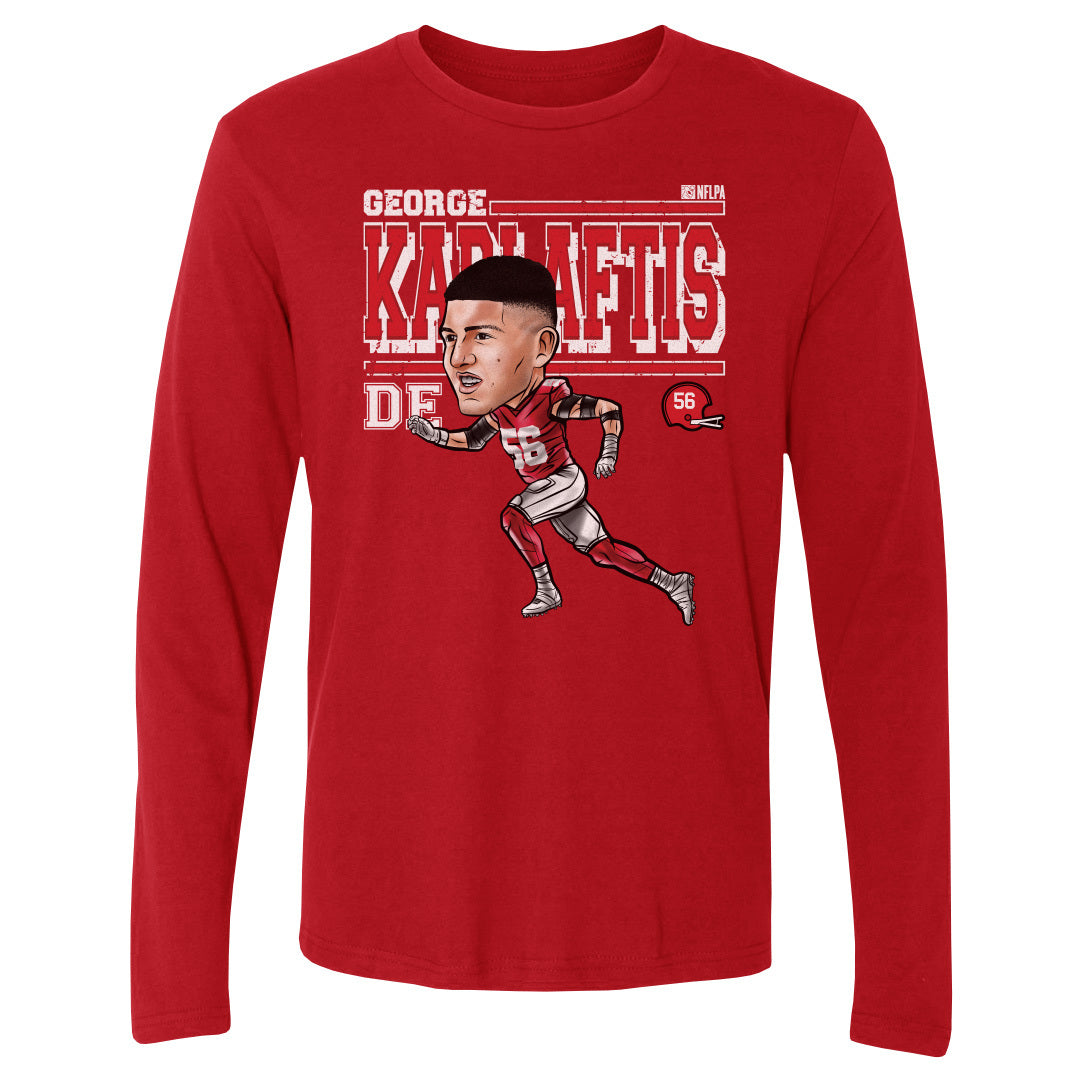George Karlaftis Men's Long Sleeve T-Shirt | 500 LEVEL