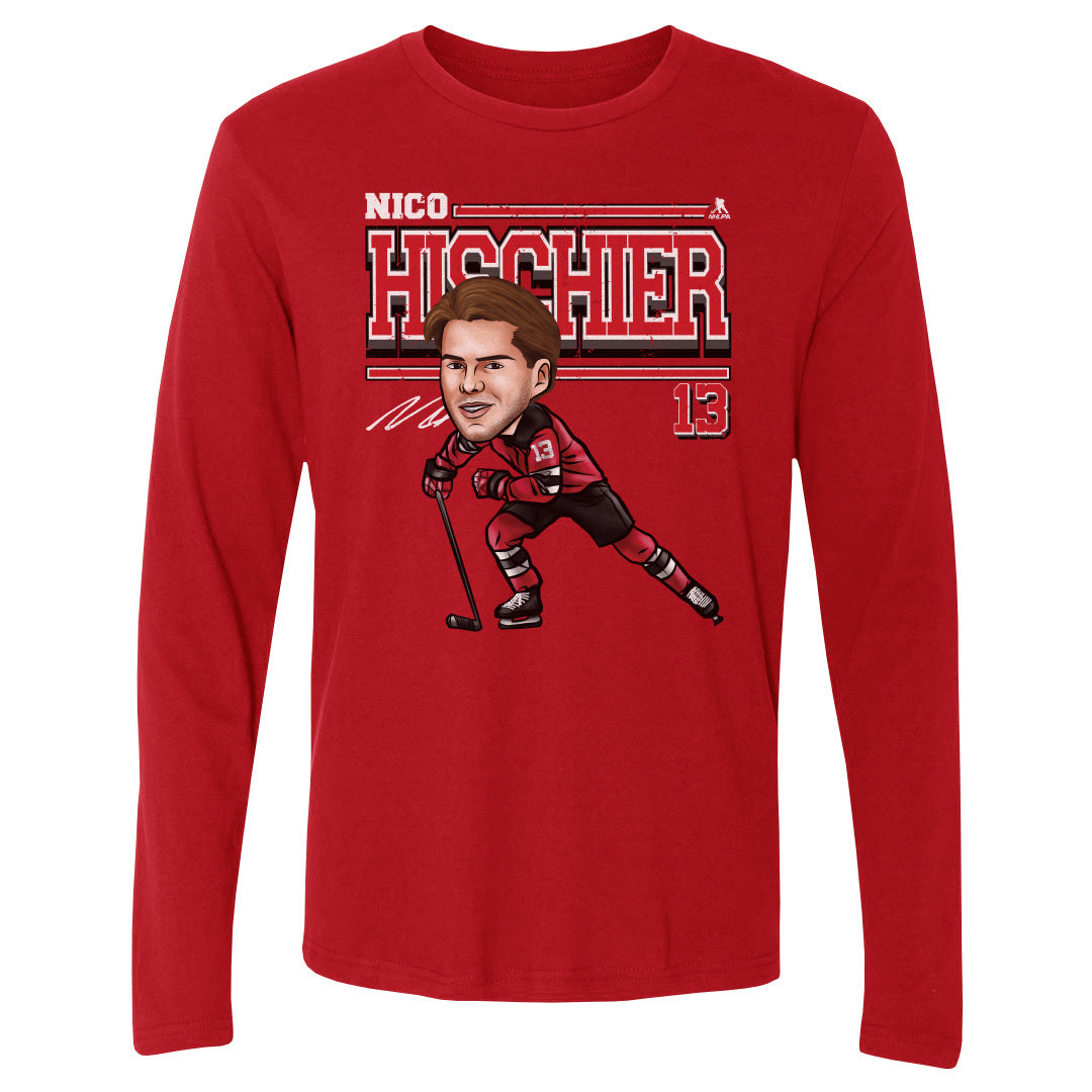 Nico Hischier Men's Long Sleeve T-Shirt | 500 LEVEL