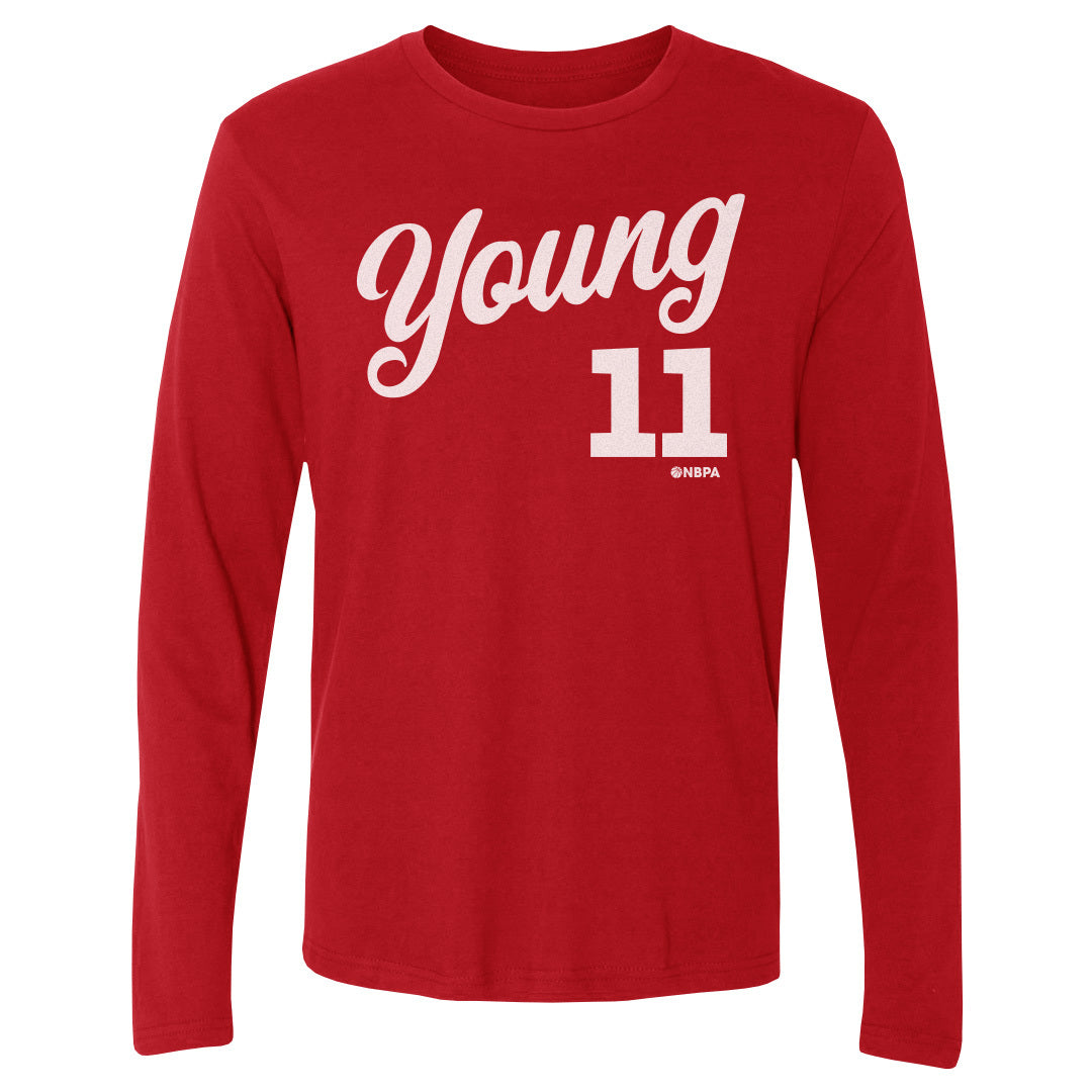 Trae Young Men's Long Sleeve T-Shirt | 500 LEVEL