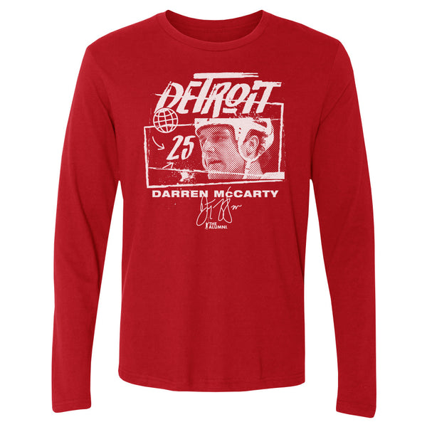 Darren McCarty Men's Cotton T-Shirt - Red - Detroit | 500 Level