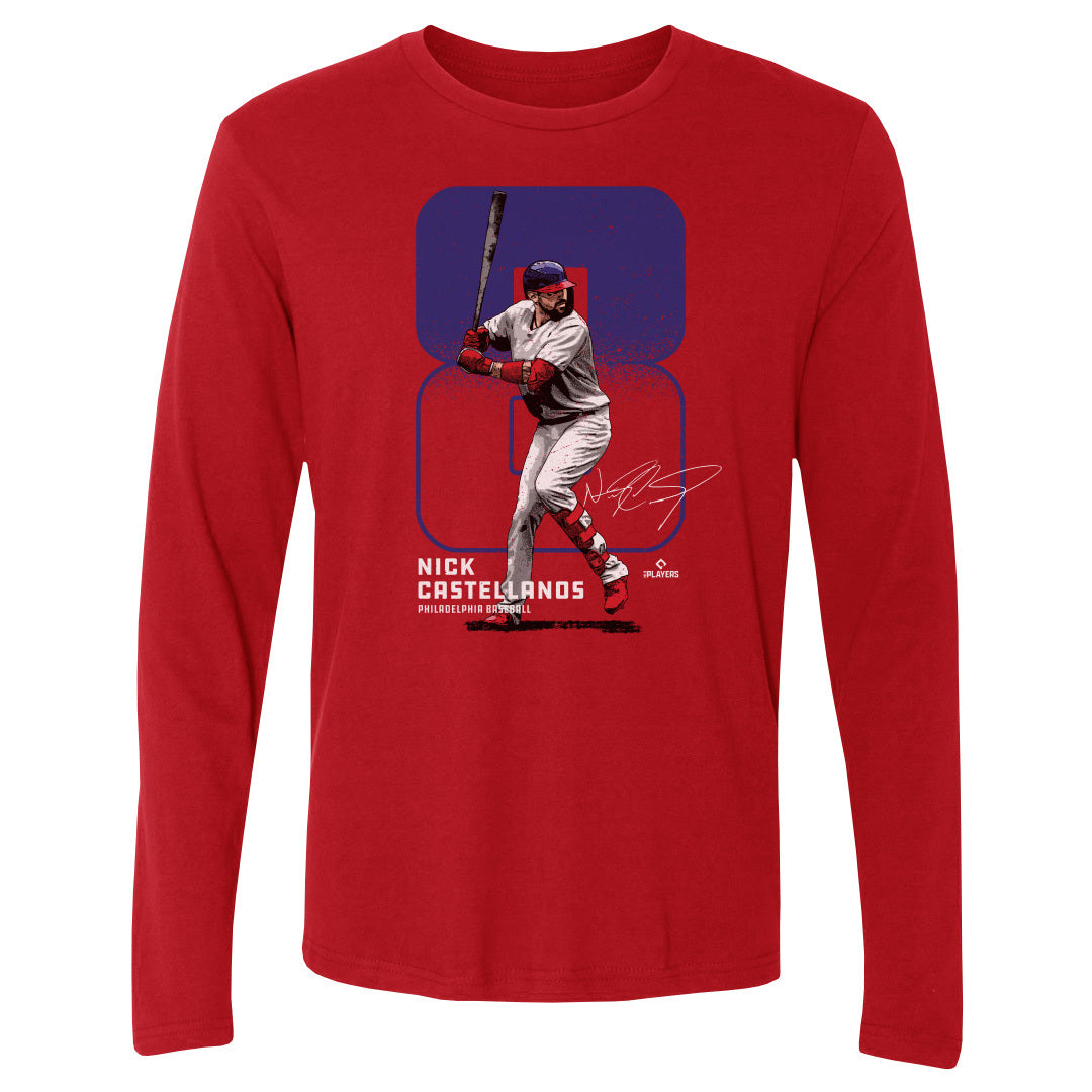Nick Castellanos Men's Long Sleeve T-Shirt | 500 LEVEL