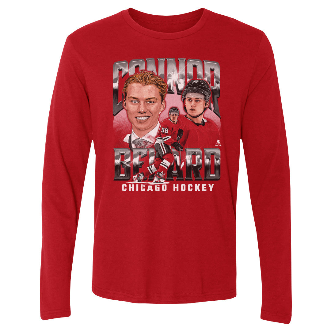 Connor Bedard Men's Long Sleeve T-Shirt | 500 LEVEL