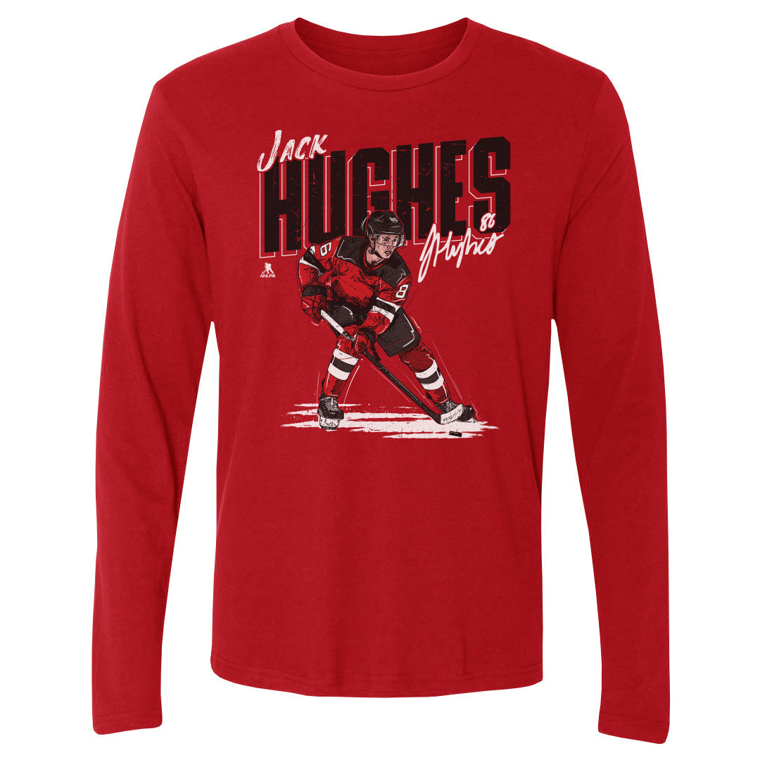 Jack Hughes Men's Long Sleeve T-Shirt | 500 LEVEL