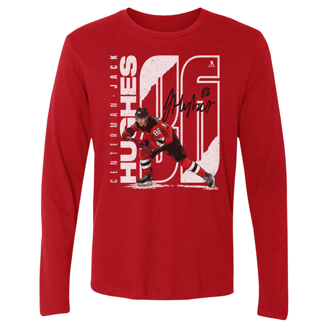 Jack Hughes Men's Long Sleeve T-Shirt | 500 LEVEL