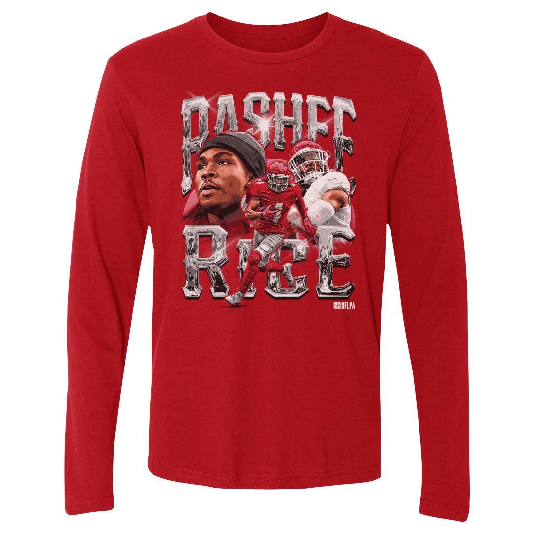 Rashee Rice Men's Long Sleeve T-Shirt | 500 LEVEL