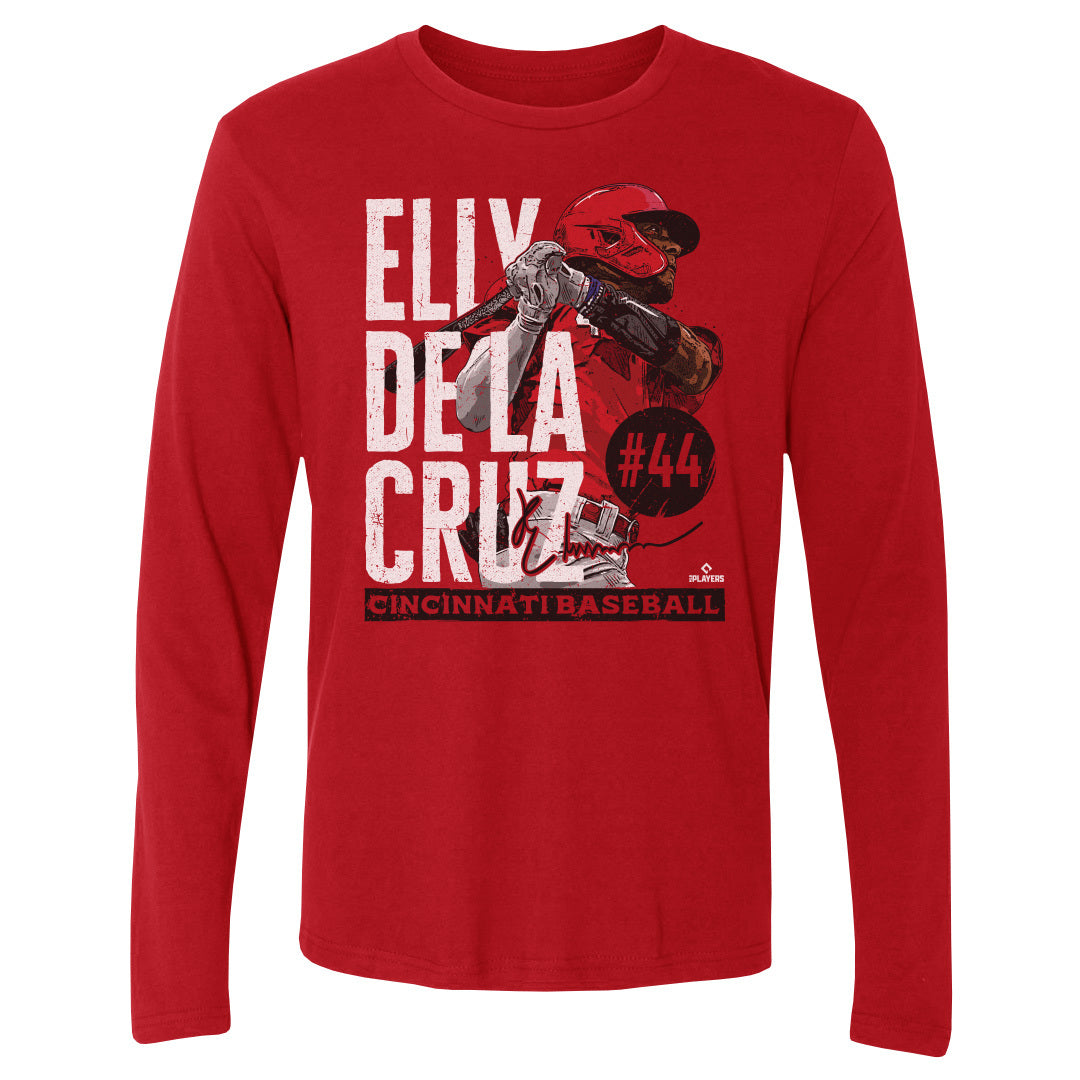 Elly De La Cruz Men's Long Sleeve T-Shirt | 500 LEVEL