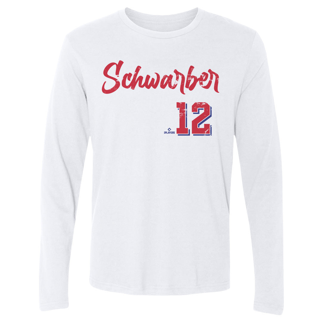 Kyle Schwarber Men's Long Sleeve T-Shirt | 500 LEVEL