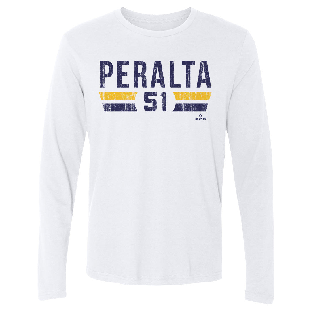 Freddy Peralta Men's Long Sleeve T-Shirt | 500 LEVEL