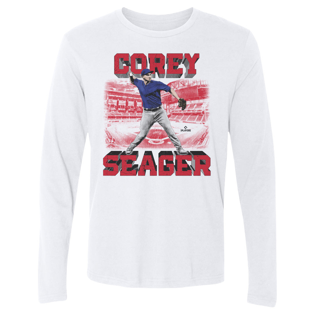 Corey Seager Men's Long Sleeve T-Shirt | 500 LEVEL