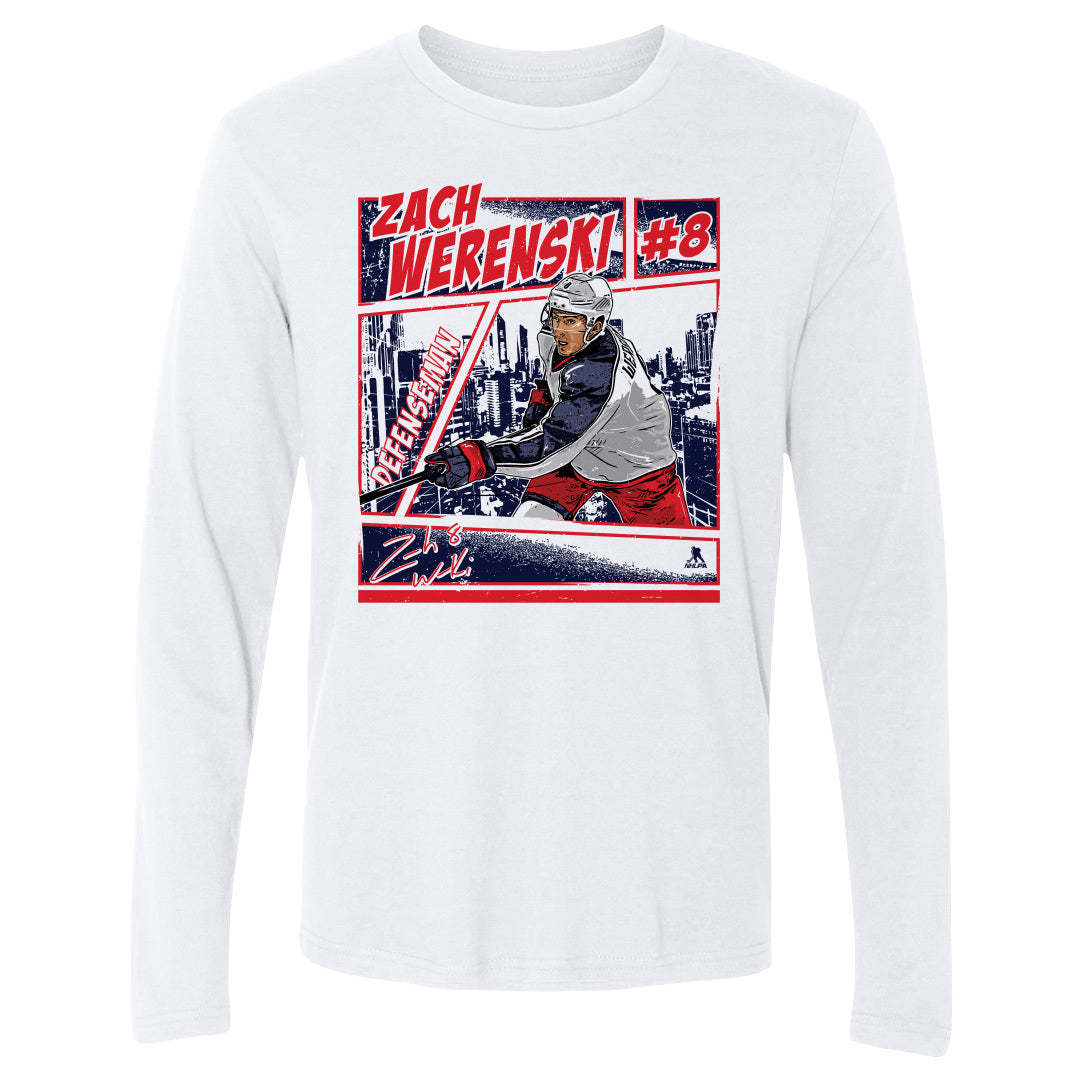 Zach Werenski Men's Long Sleeve T-Shirt | 500 LEVEL