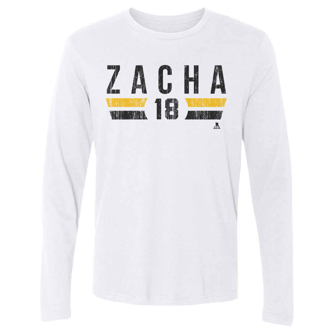 Pavel Zacha Men's Long Sleeve T-Shirt | 500 LEVEL