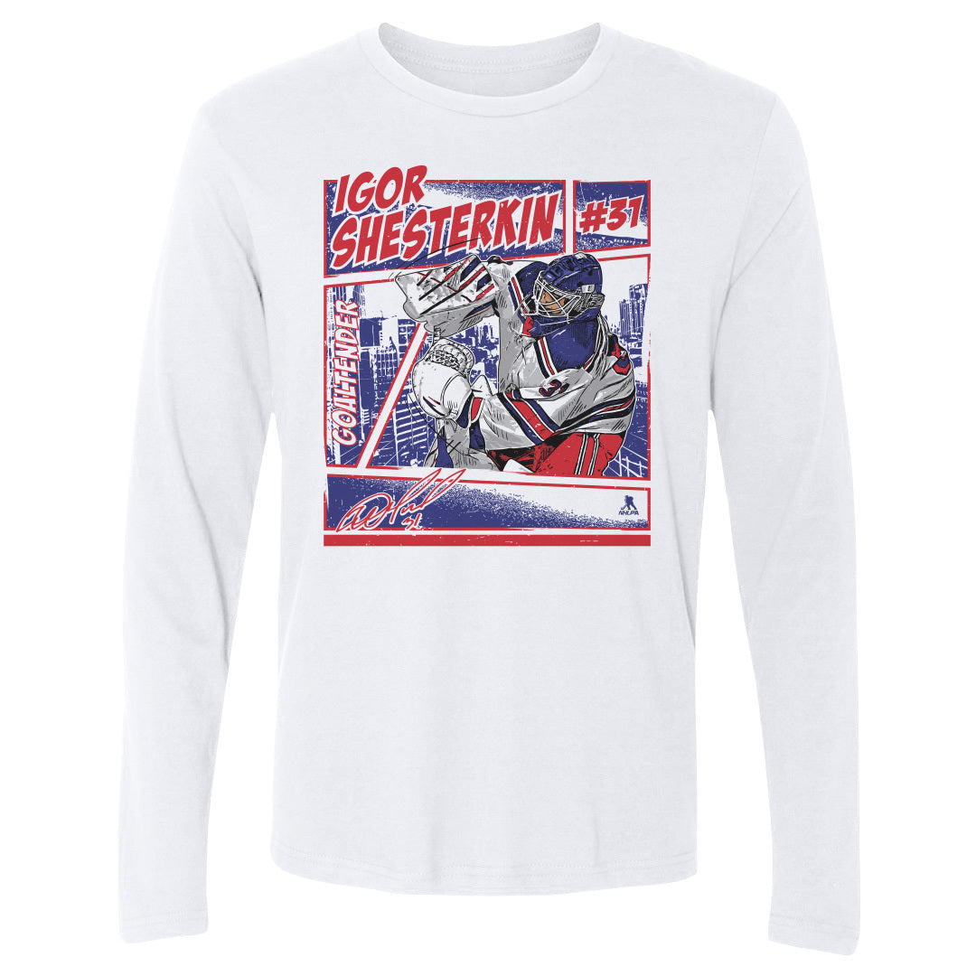 Igor Shesterkin Men's Long Sleeve T-Shirt | 500 LEVEL