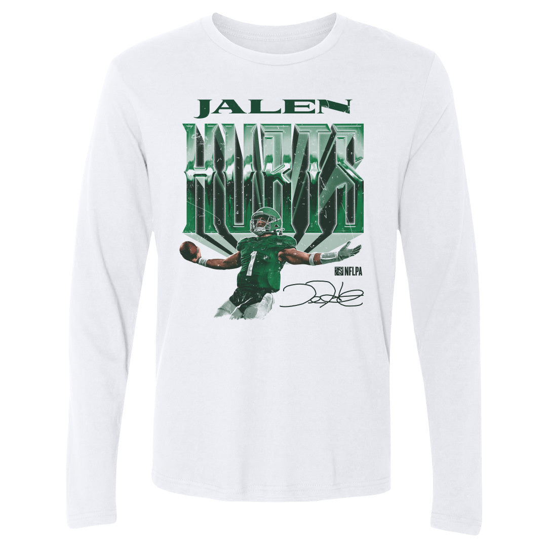 Jalen Hurts Men's Long Sleeve T-Shirt | 500 LEVEL