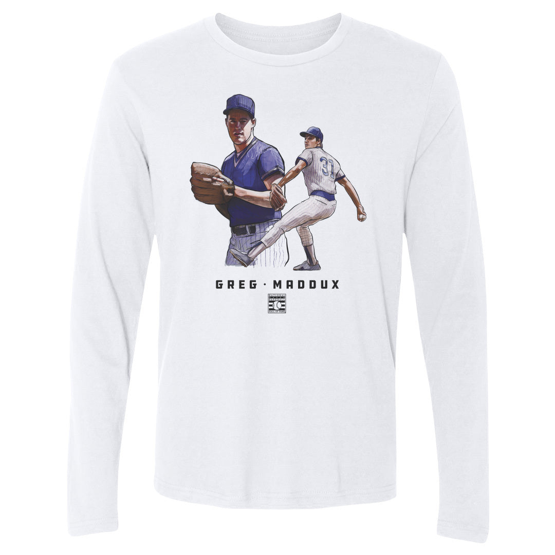 Greg Maddux Men's Long Sleeve T-Shirt | 500 LEVEL