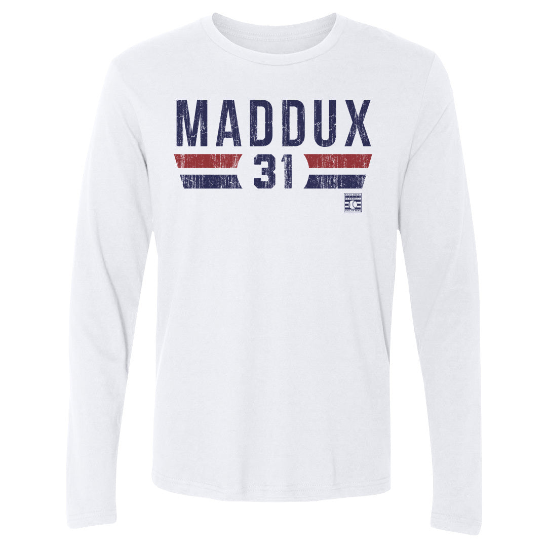 Greg Maddux Men's Long Sleeve T-Shirt | 500 LEVEL
