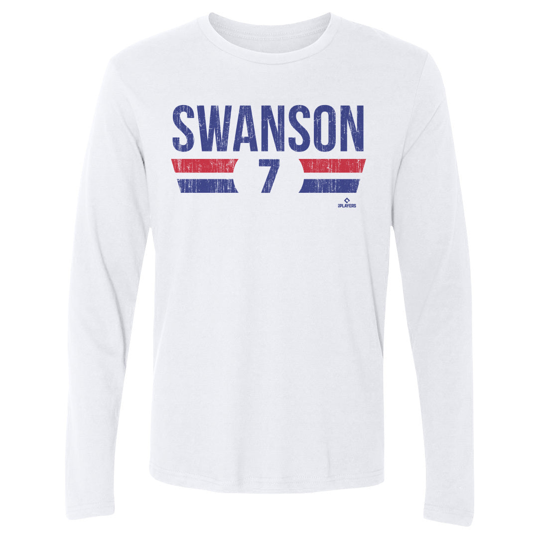 Dansby Swanson Men's Long Sleeve T-Shirt | 500 LEVEL