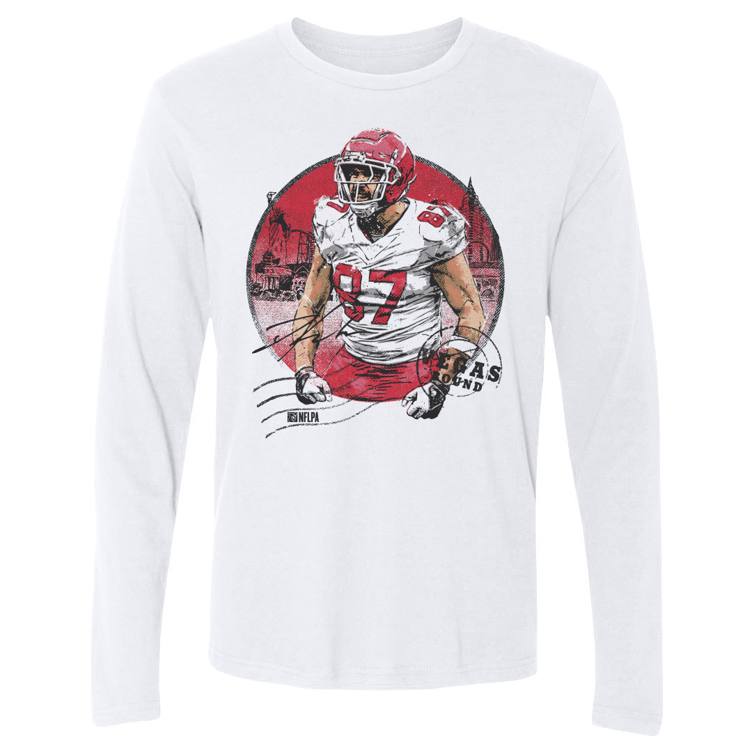 Travis Kelce Men's Long Sleeve T-Shirt | 500 LEVEL