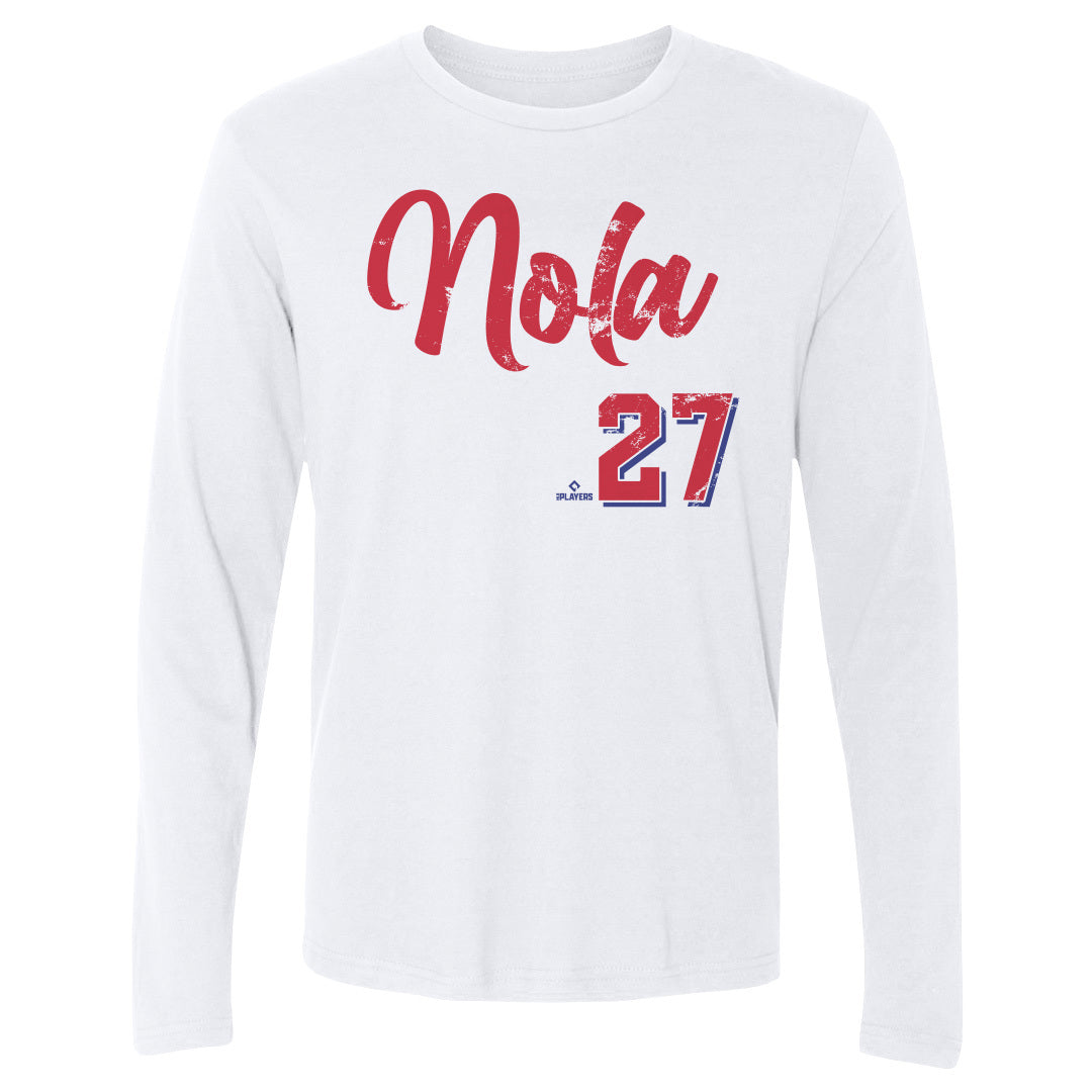 Aaron Nola Men's Long Sleeve T-Shirt | 500 LEVEL