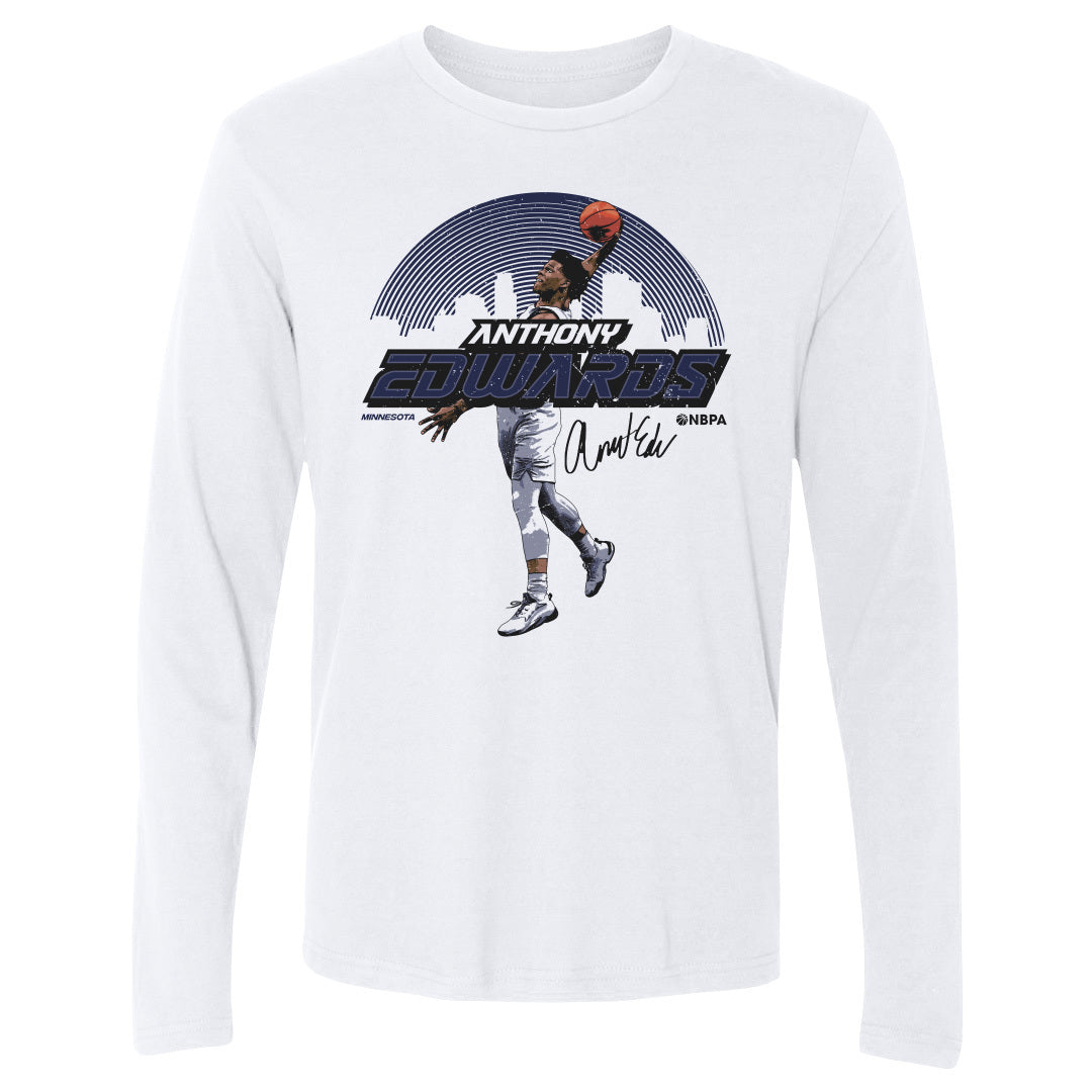 Anthony Edwards Men's Long Sleeve T-Shirt | 500 LEVEL