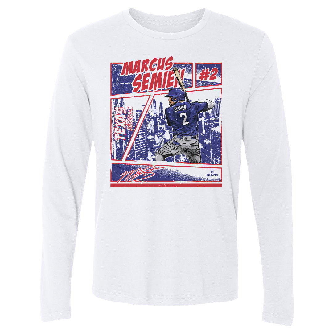 Marcus Semien Men's Long Sleeve T-Shirt | 500 LEVEL