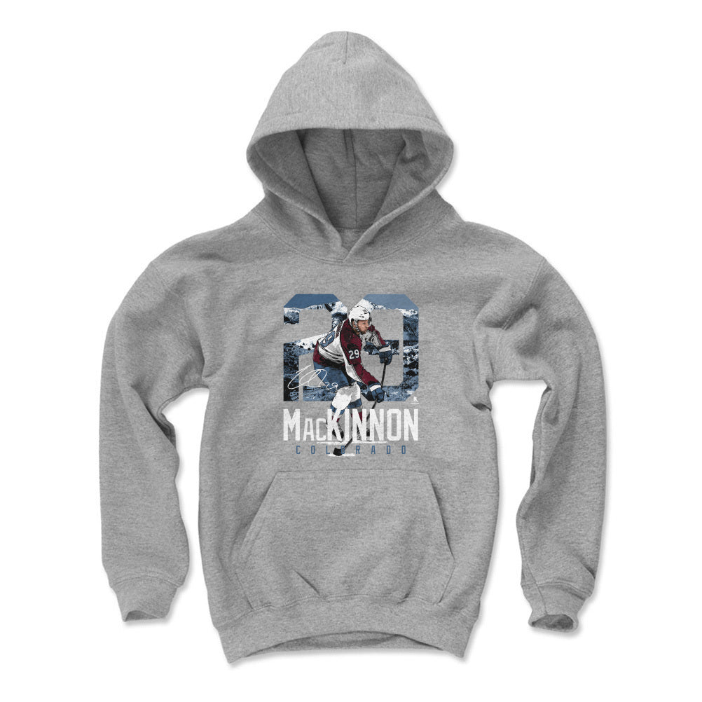 Nathan MacKinnon Kids Youth Hoodie | 500 LEVEL