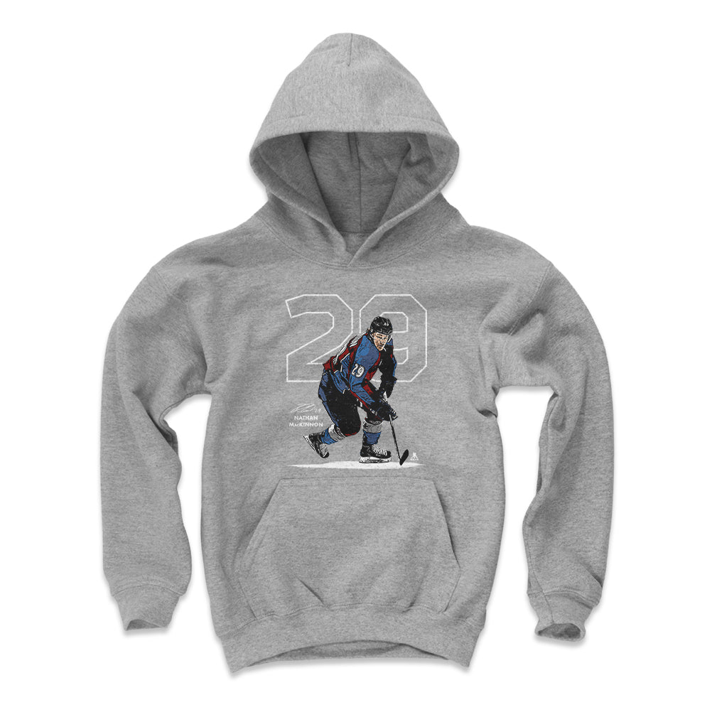 Nathan MacKinnon Kids Youth Hoodie | 500 LEVEL