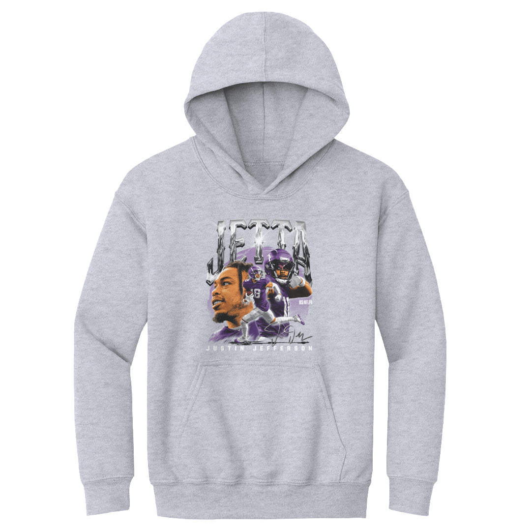 Justin Jefferson Kids Youth Hoodie | 500 LEVEL