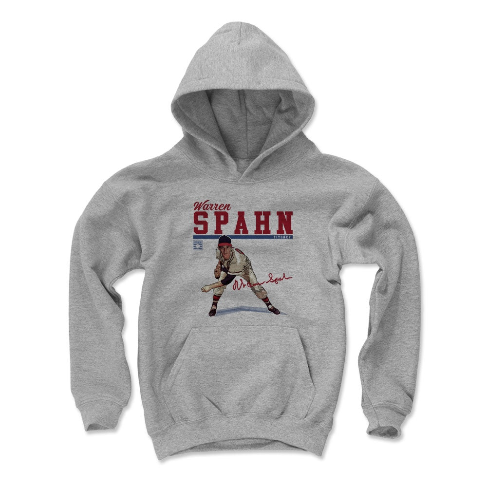 Warren Spahn Kids Youth Hoodie | 500 LEVEL