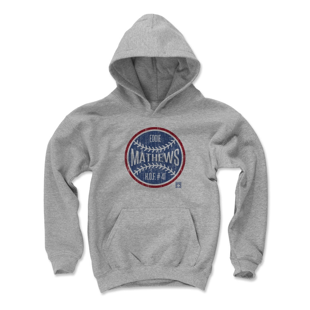 Eddie Mathews Kids Youth Hoodie | 500 LEVEL