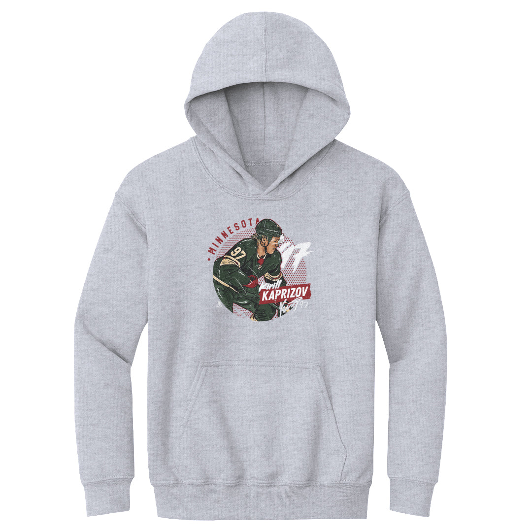 Kirill Kaprizov Kids Youth Hoodie | 500 LEVEL