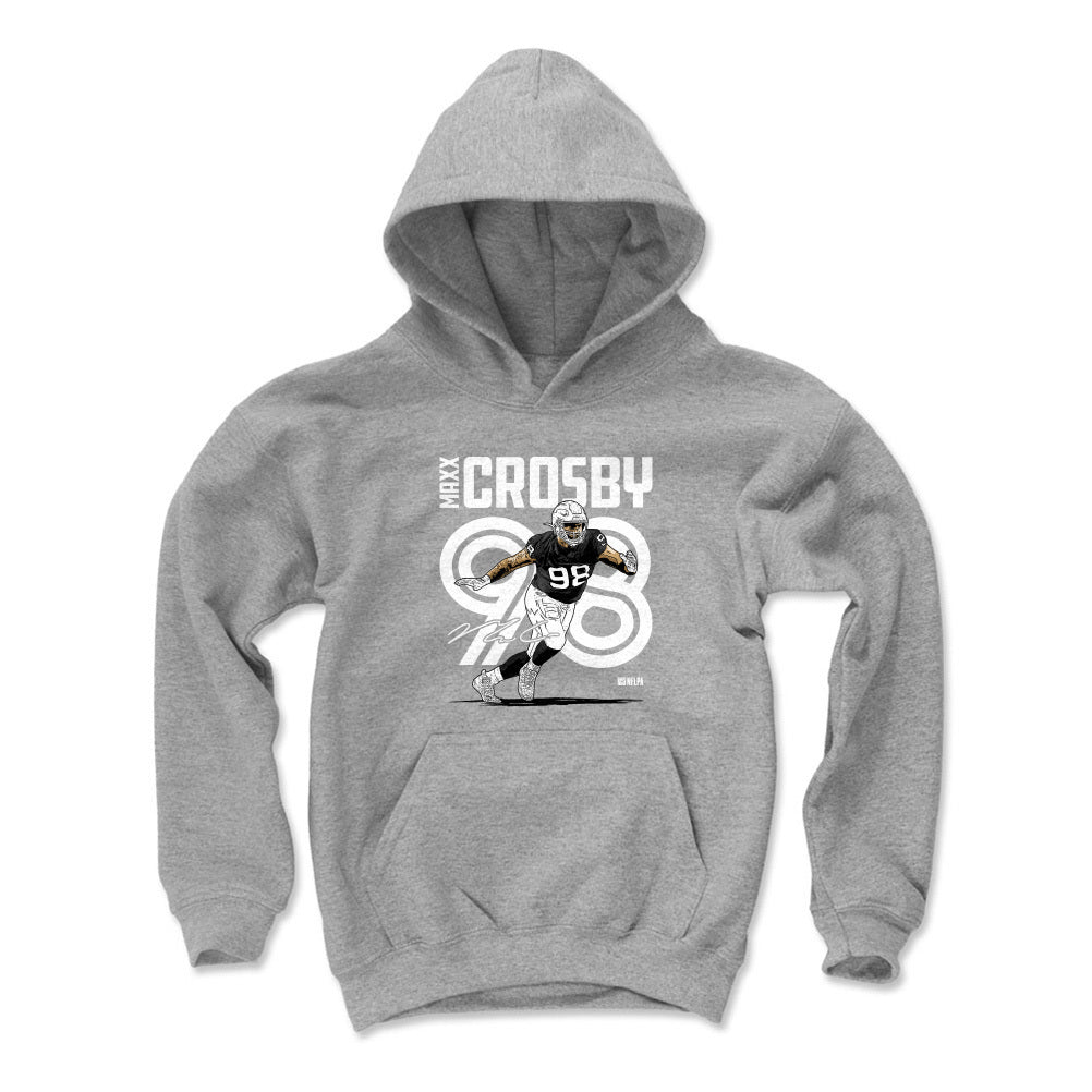 Maxx Crosby Kids Youth Hoodie | 500 LEVEL
