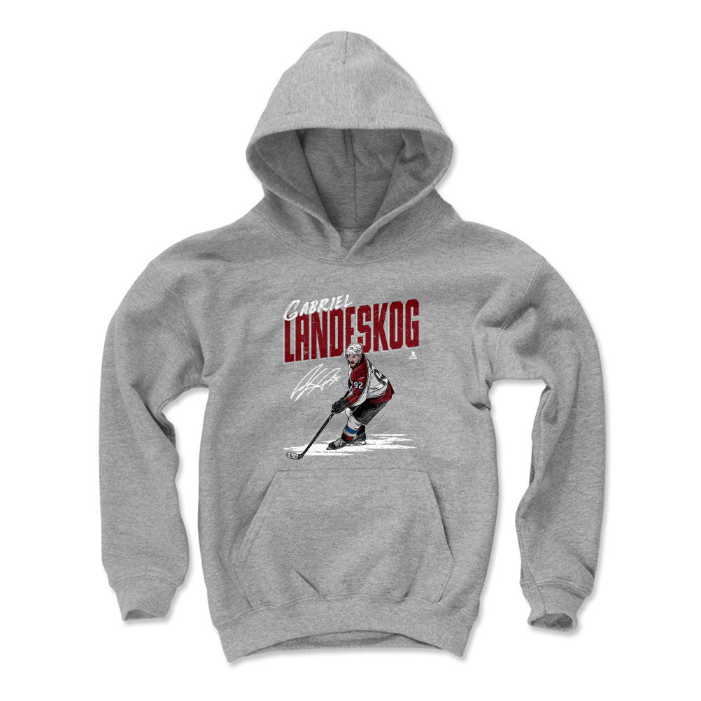 Gabriel Landeskog Kids Youth Hoodie | 500 LEVEL