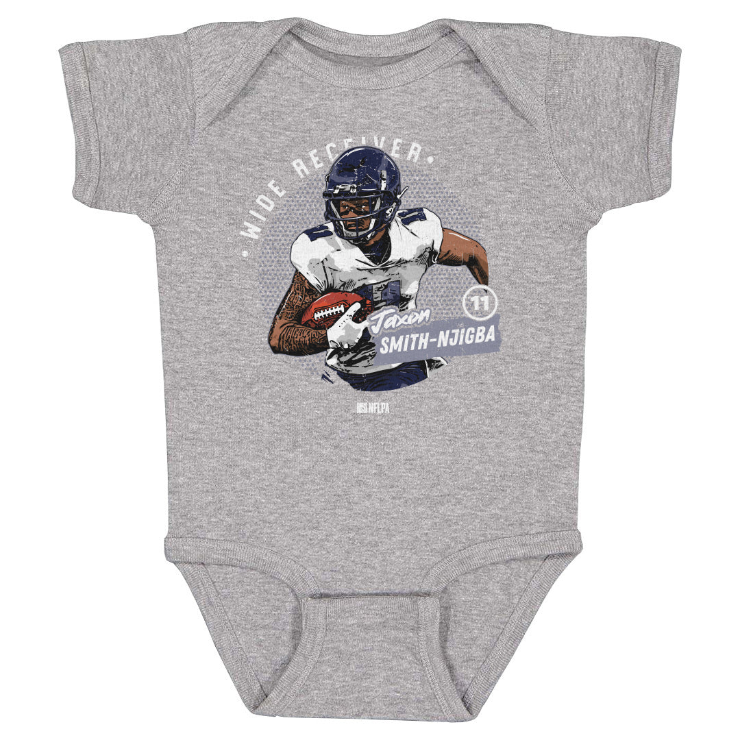 Jaxon Smith-Njigba Kids Baby Onesie | 500 LEVEL