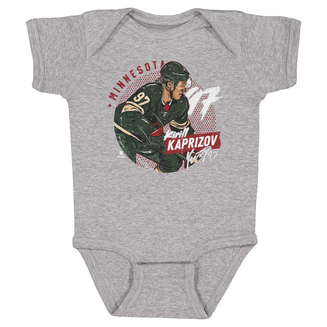 Kirill Kaprizov Kids Baby Onesie | 500 LEVEL
