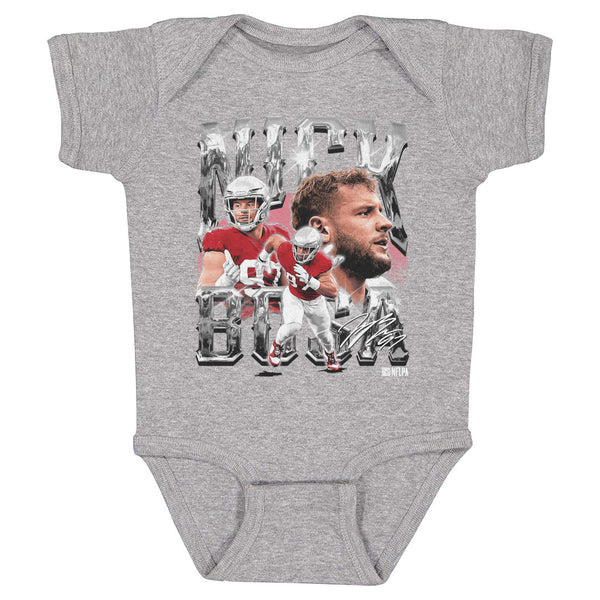 Nick Bosa Baby Clothes San Francisco Football Kids Baby Onesie 500 Level 500 LEVEL