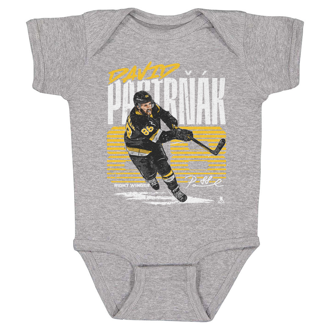 David Pastrnak Kids Baby Onesie | 500 LEVEL
