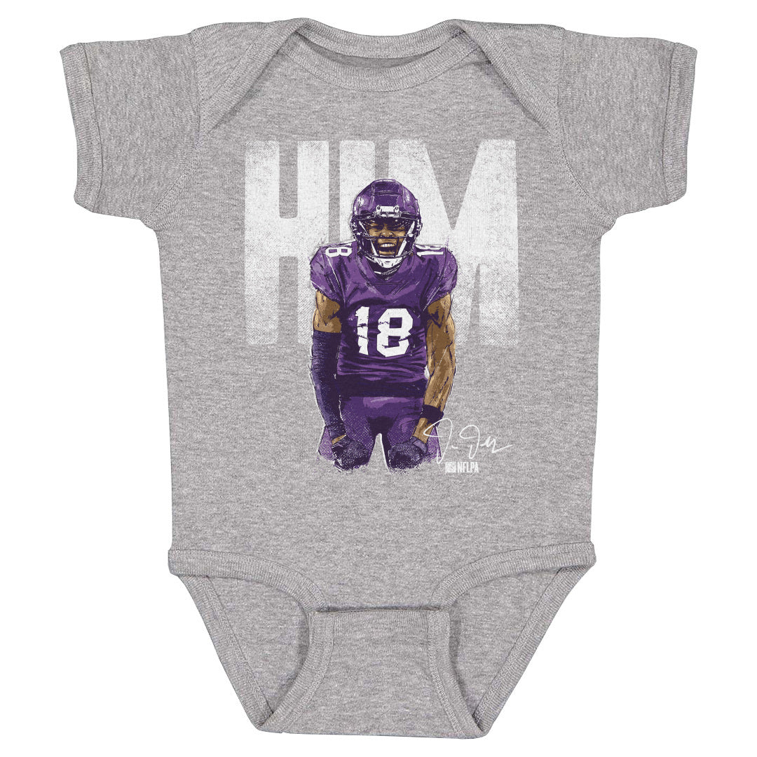 Justin Jefferson Kids Baby Onesie | 500 LEVEL
