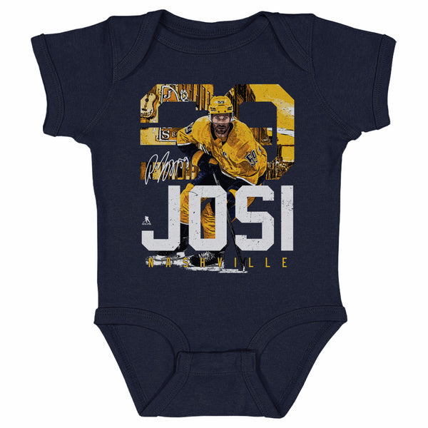 Roman Josi Baby Clothes Nashville Hockey Kids Baby Onesie 500 Level 500 LEVEL