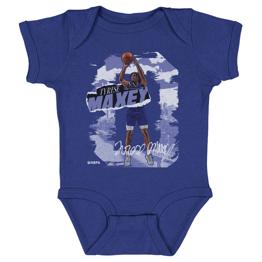 Tyrese Maxey Kids Baby Onesie | 500 LEVEL