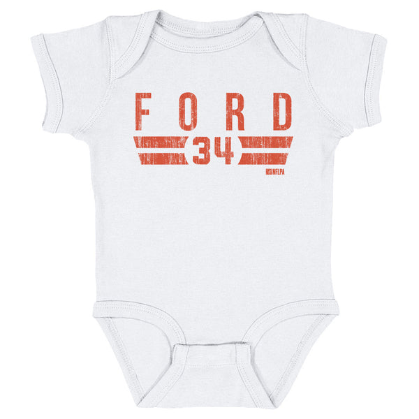 Jerome Ford Baby Clothes Cleveland Football Kids Baby Onesie 500