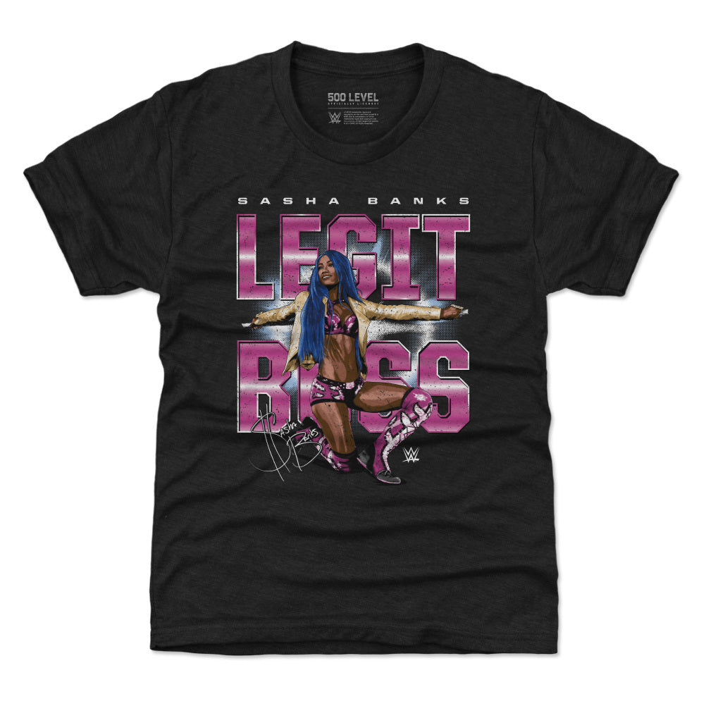 Sasha Banks Kids T-Shirt | 500 LEVEL