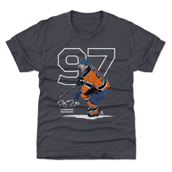 Connor McDavid Baseball Tee Shirt, Edmonton Hockey Men's Baseball T-Shirt