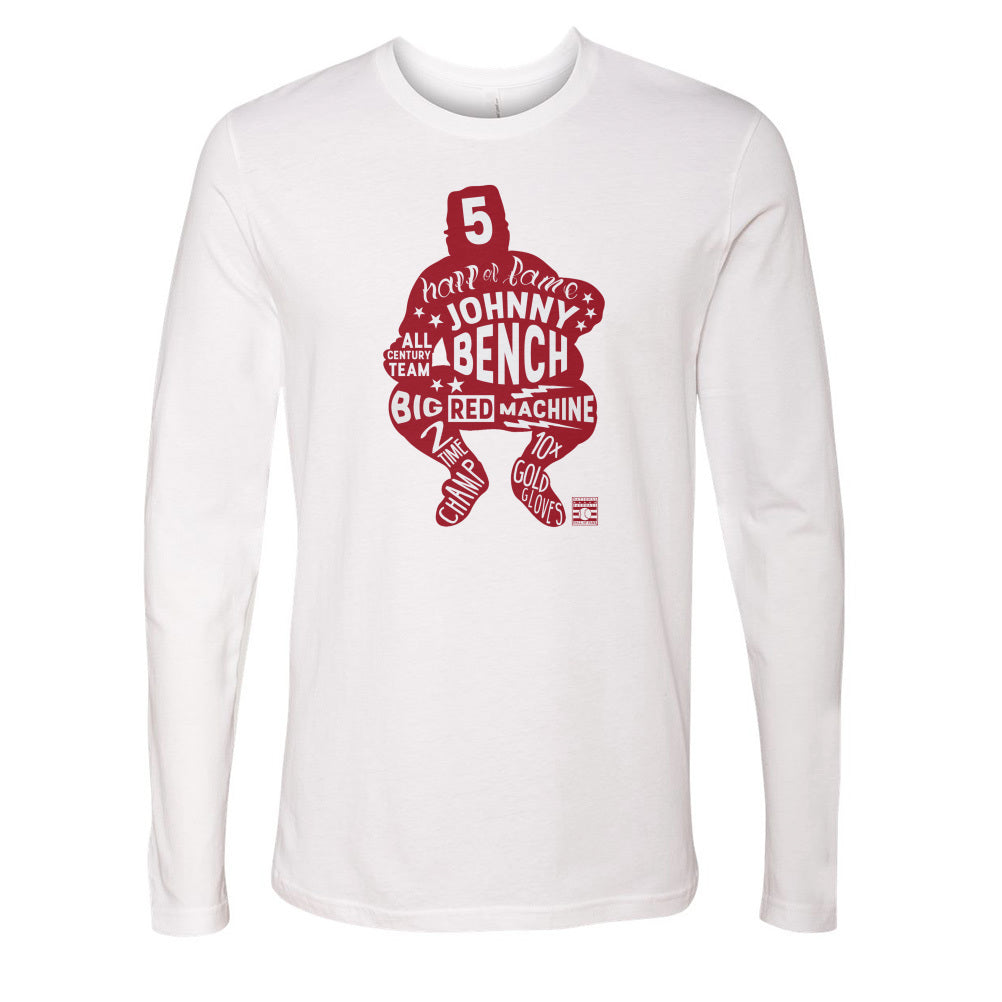Johnny Bench Men's Long Sleeve T-Shirt | 500 LEVEL