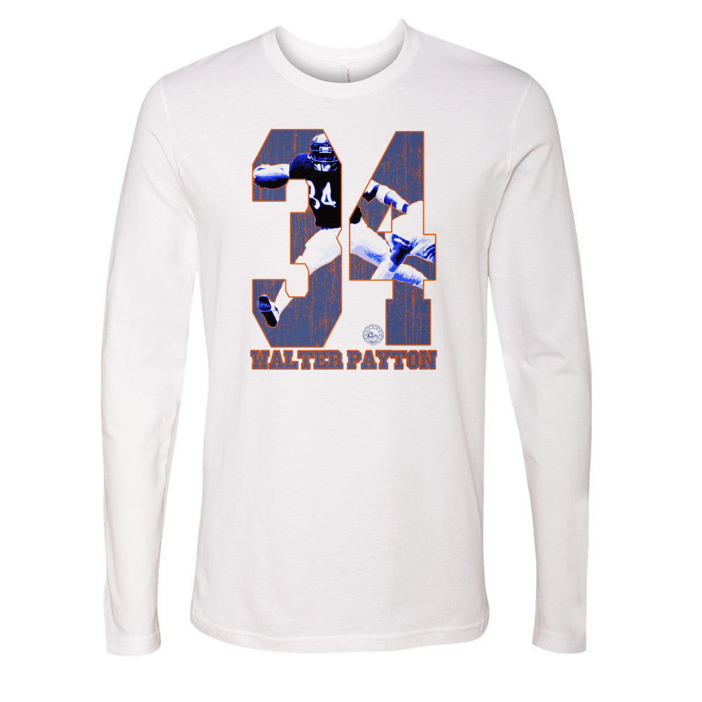 Walter Payton Men's Long Sleeve T-Shirt | 500 LEVEL