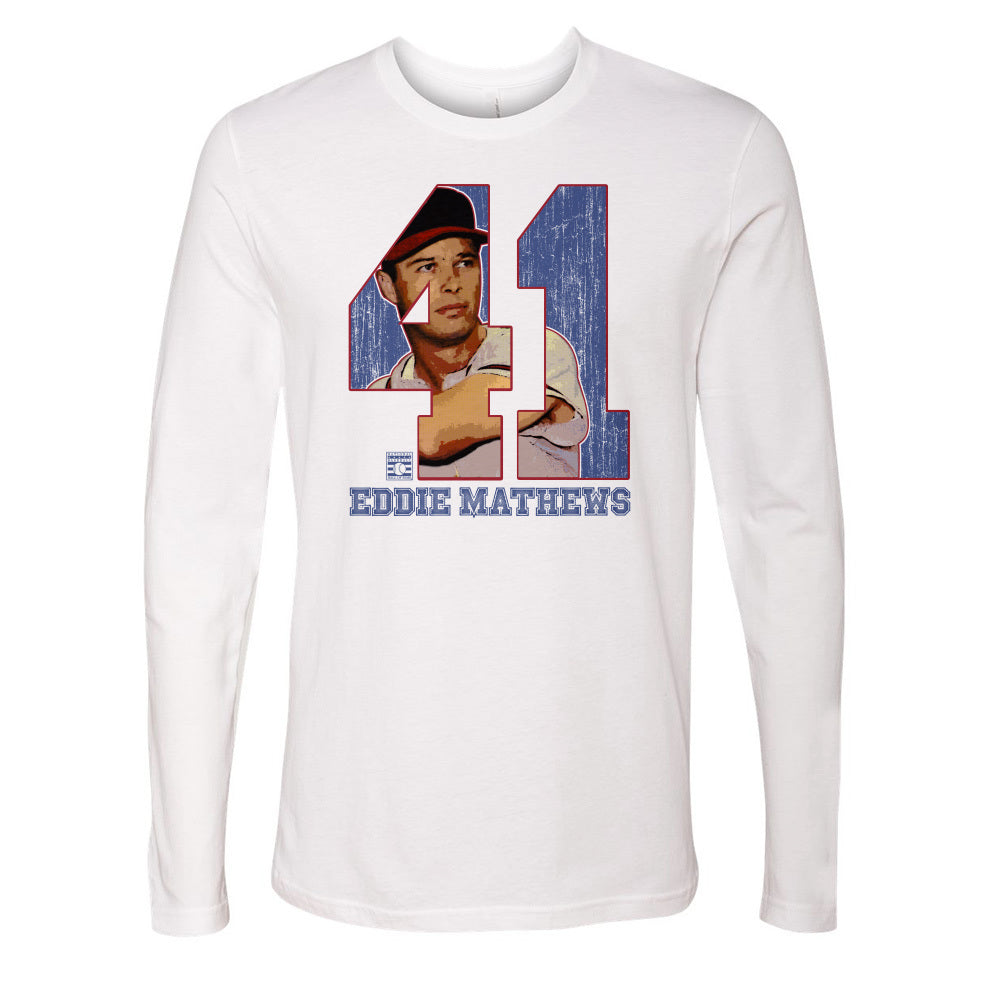 Eddie Mathews Men's Long Sleeve T-Shirt | 500 LEVEL