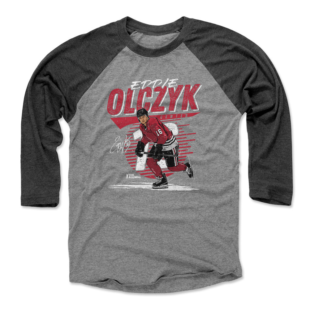 Eddie Olczyk Men's Baseball T-Shirt | 500 LEVEL