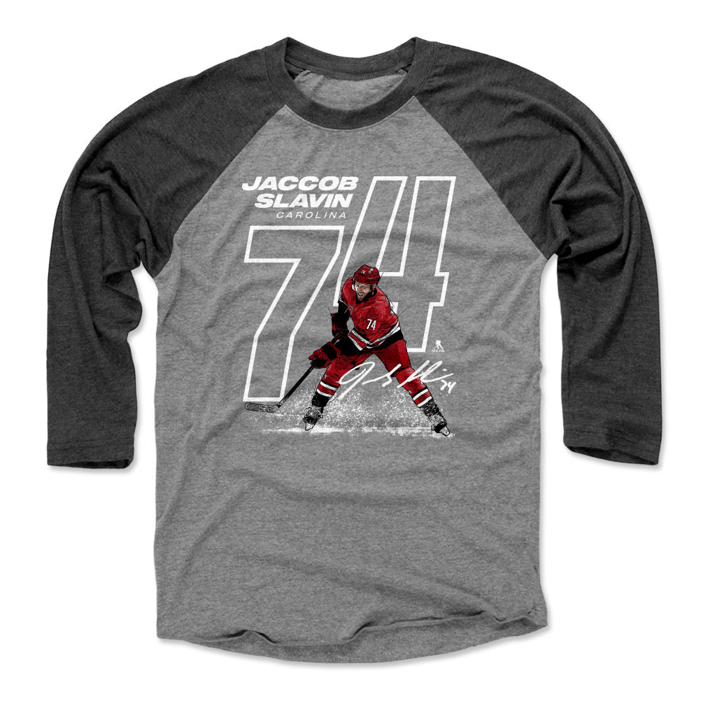 Jaccob Slavin Men's Baseball T-Shirt | 500 LEVEL