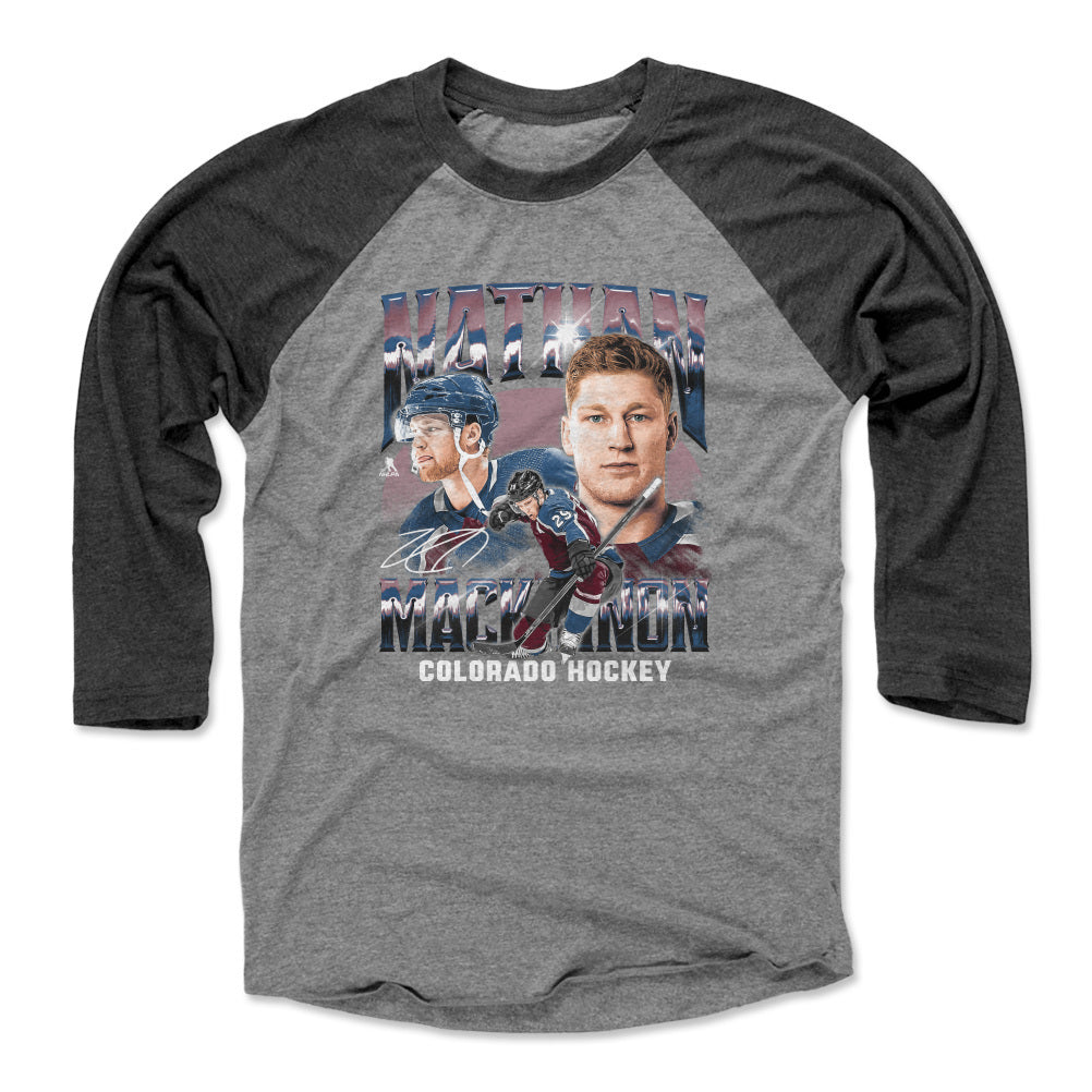 Nathan MacKinnon Men's Baseball T-Shirt | 500 LEVEL